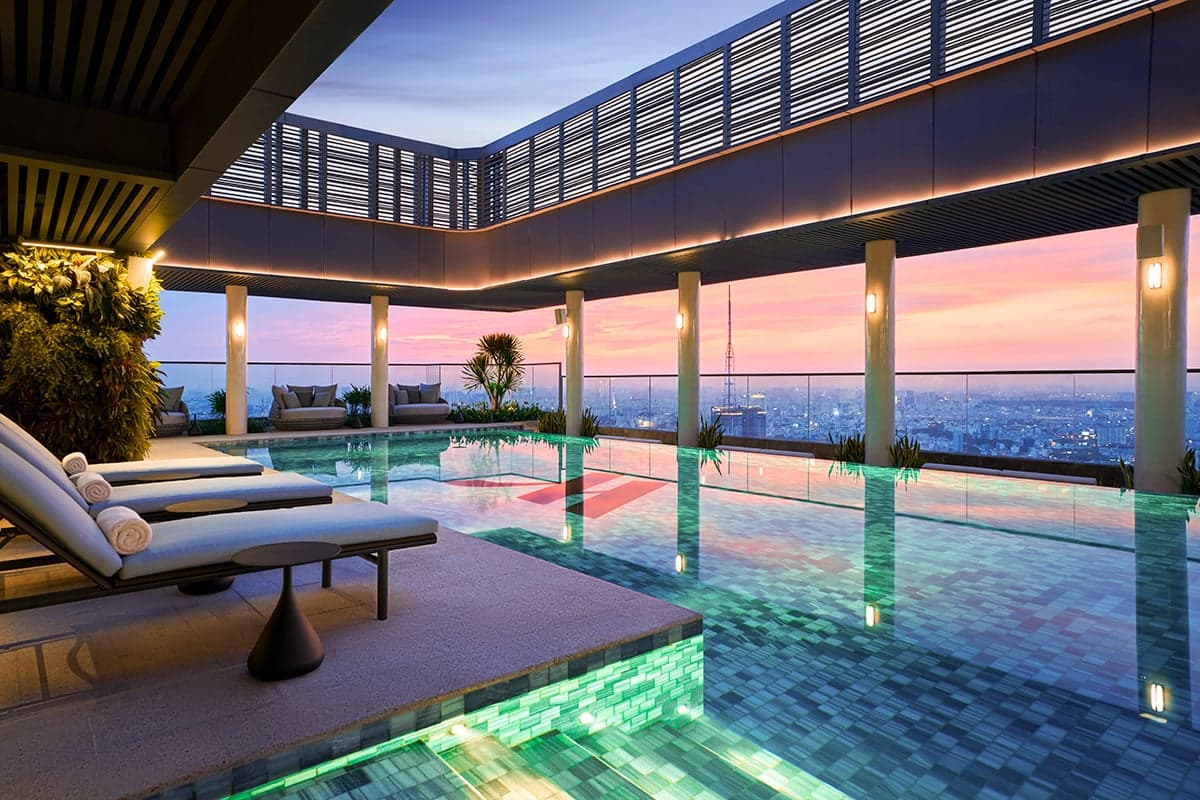 Level 46 pool - Grand Marina Saigon